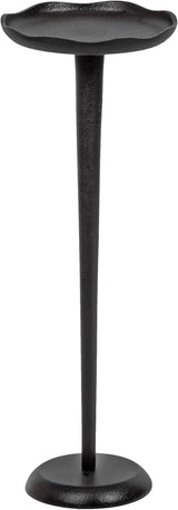 Alessia Modern Decorative Metal Drink Table, 8 x 8 x 22, Gold, Stunning Cast Aluminum