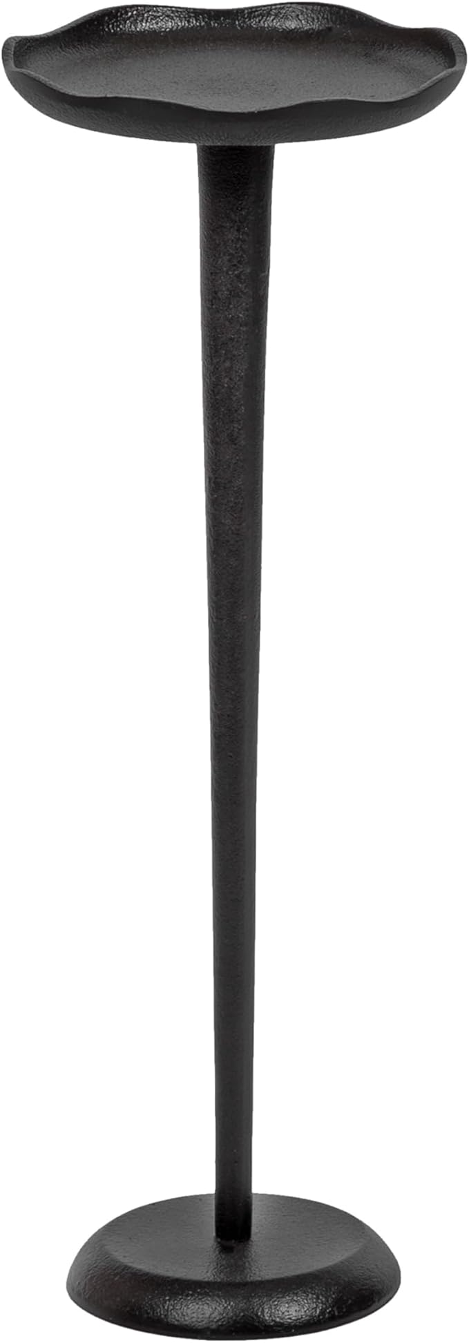 Alessia Modern Decorative Metal Drink Table, 8 x 8 x 22, Black