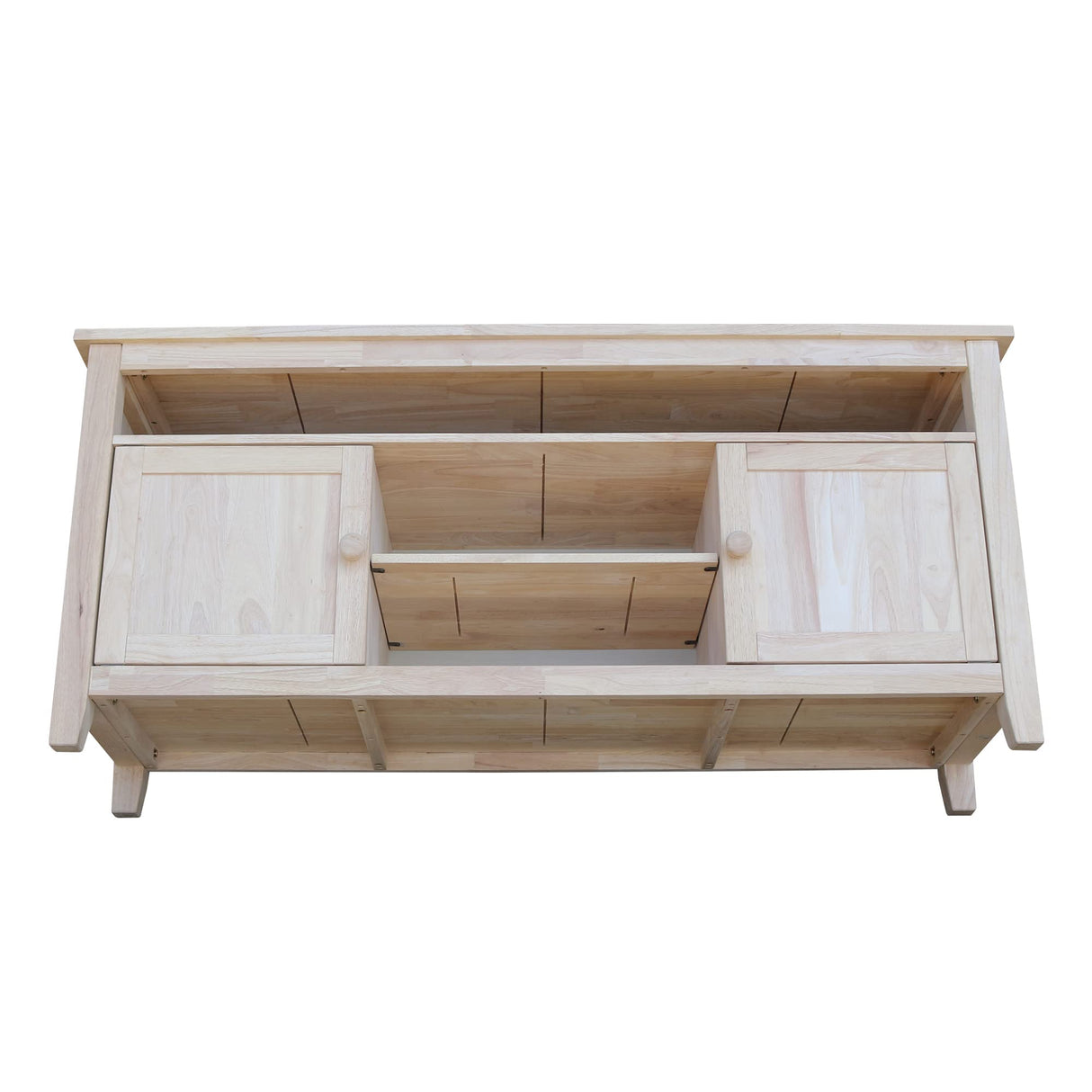 TV Stand with 2 Doors, 1 Shelf and 2 Cabinets