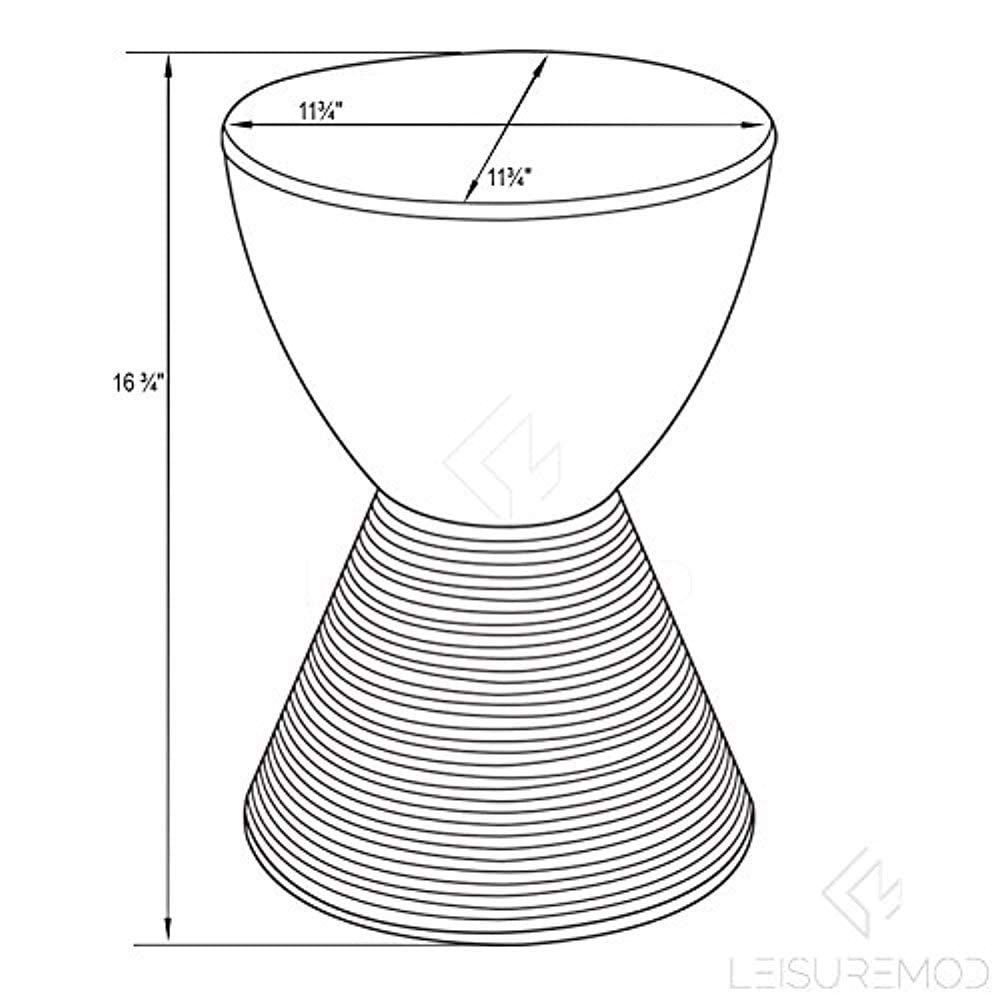 Boyd Modern Accent Side Table End Table Indoor and Outdoor Use