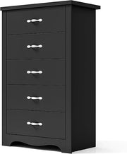 8 Drawer Double Dresser, Black Dresser