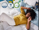 Cooling Comfort Gel Memory Foam Dual Layer Mattress Topper, 4 Inch, King Size