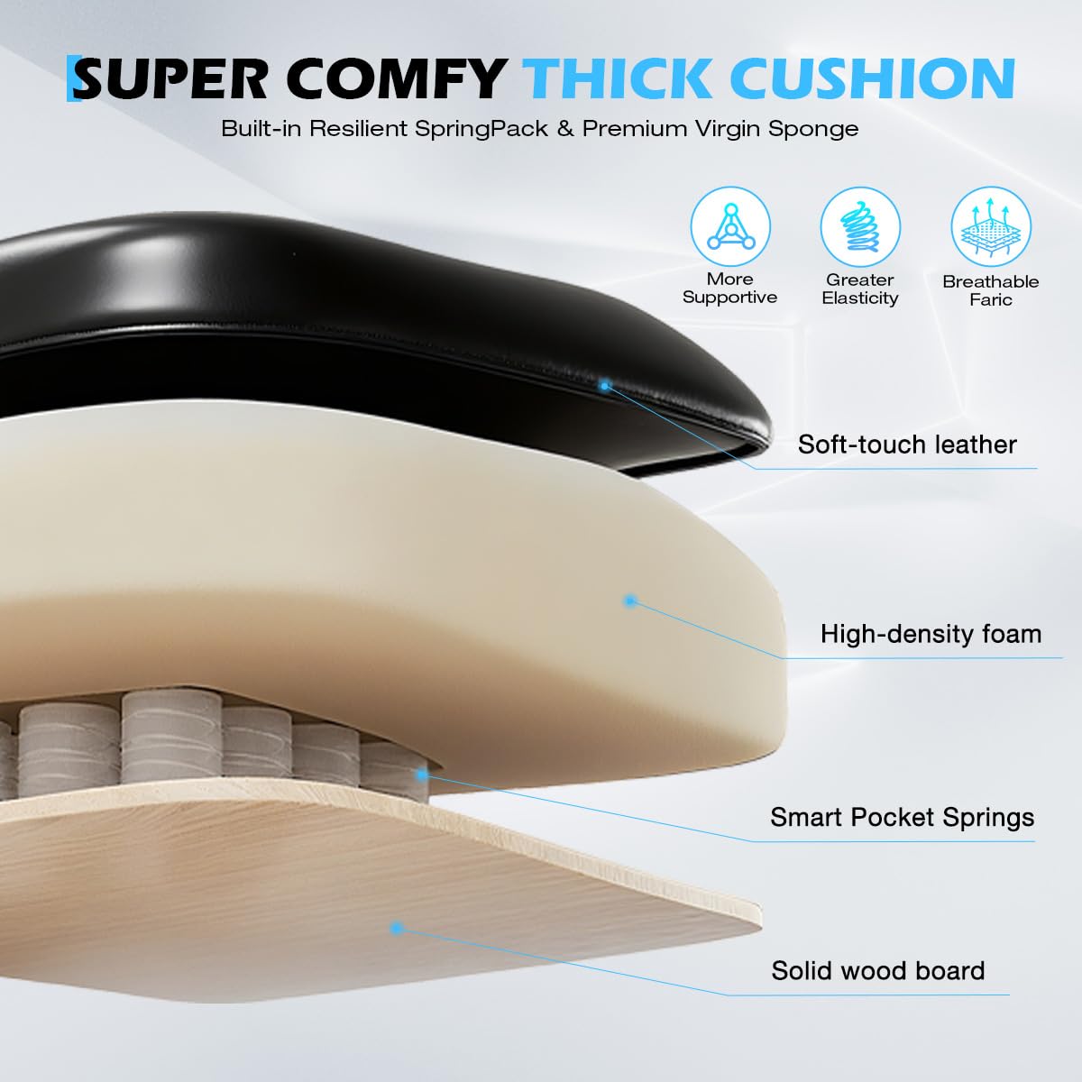 Massage Office Chair with Foot Rest,6 Points Vibration and Heat Ergonomic Executive Desk Chair for Heavy People,500lbs Big and Tall Office Chairs with Reclining High Back for Home Office