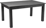 Hercules Series 60" x 38" Rectangular Rustic Solid Pine Restaurant Table