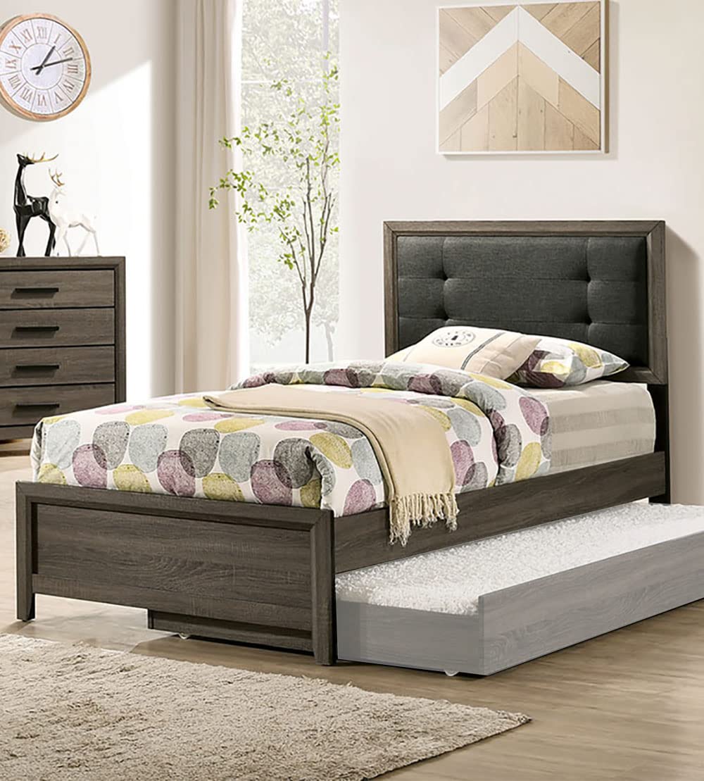 SR03FOA7927F-4PC Bedroom Sets, Gray and Charcoal