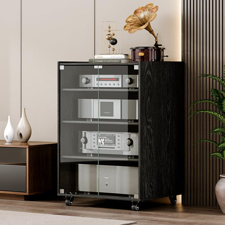 Modern with wheels Audio-Video Media Stand