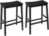 Bar Stools, Set of 2 Bar Chairs, 23.6 Inch Saddle Stools, Kitchen Counter Stools