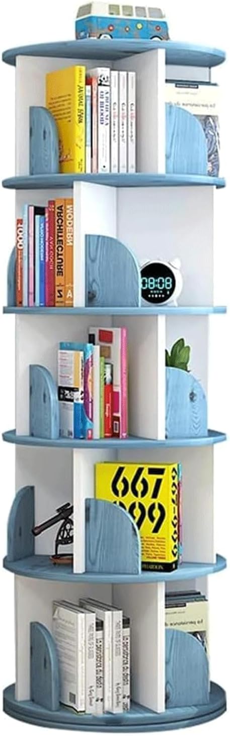 Narrow Bookshelf Multi-Layer Bookshelves Wood Bookcase 4-tier/5-tier/6-tier Standing