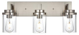 Bathroom Vanity Light,3-Light Wall Sconce Lighting Brushed Nickel Vanity