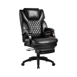 High Back Big & Tall 400lb Office Chair with Footrest Bonded Leather