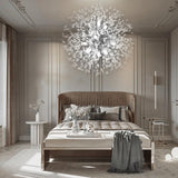 Modern Firework Chrome Crystal Chandeliers, Sputnik Dandelion Chandelier Light Fixture