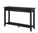 American Heritage 1 Drawer Console Table with Shelf,