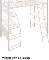 Studio Twin Loft Bed, White