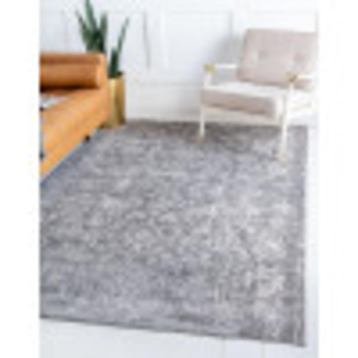 Portland Collection Area Rug - Albany (7' 1" x 10' Rectangle, Gray/ Ivory)