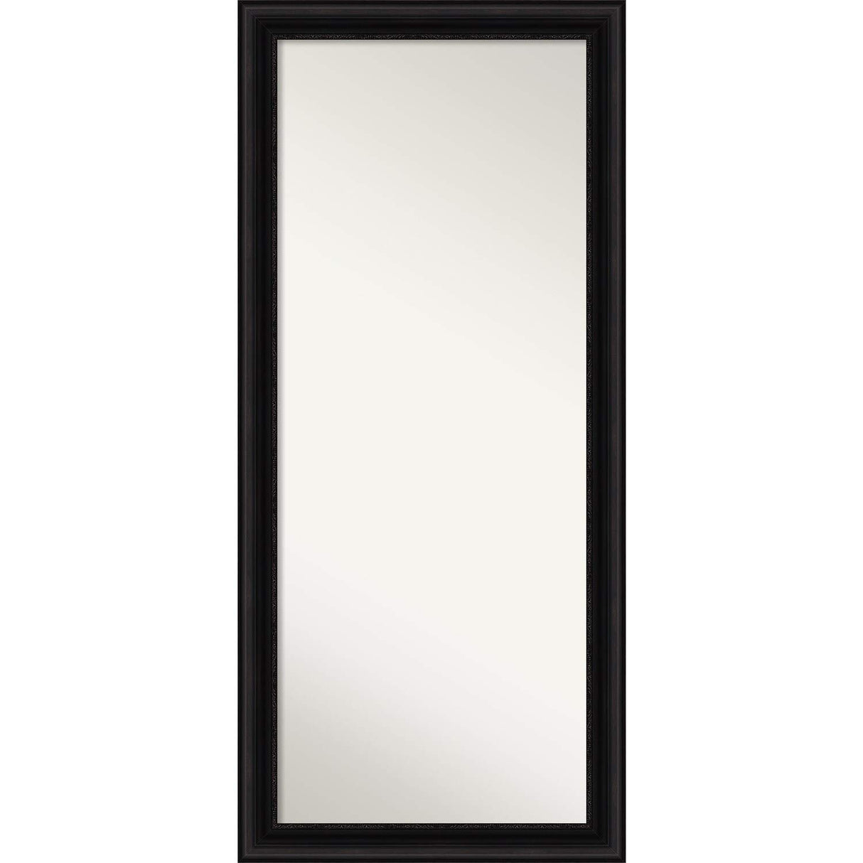 Black Decorative Full Length Floor/Leaner Mirror Classic Traditional Handmade