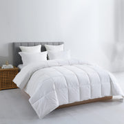 300 Thread Count Cotton Filled Comforter, White, Twin