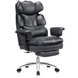 Home Office High Back Reclining Desk Chair with Footrest, Big and Tall Adjustable Height