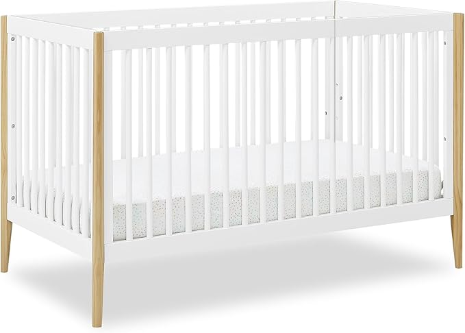 Casey 4-in-1 Convertible Crib - Greenguard Gold Certified, Bianca White