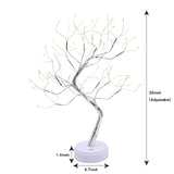 Tabletop Bonsai Tree Lights, DIY LED Artificial Tree Lamp,Battery/USB Operated Night