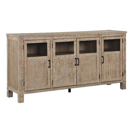 Lexicon Aberdeen Wood Dining Room Server in Distressed Light Oak