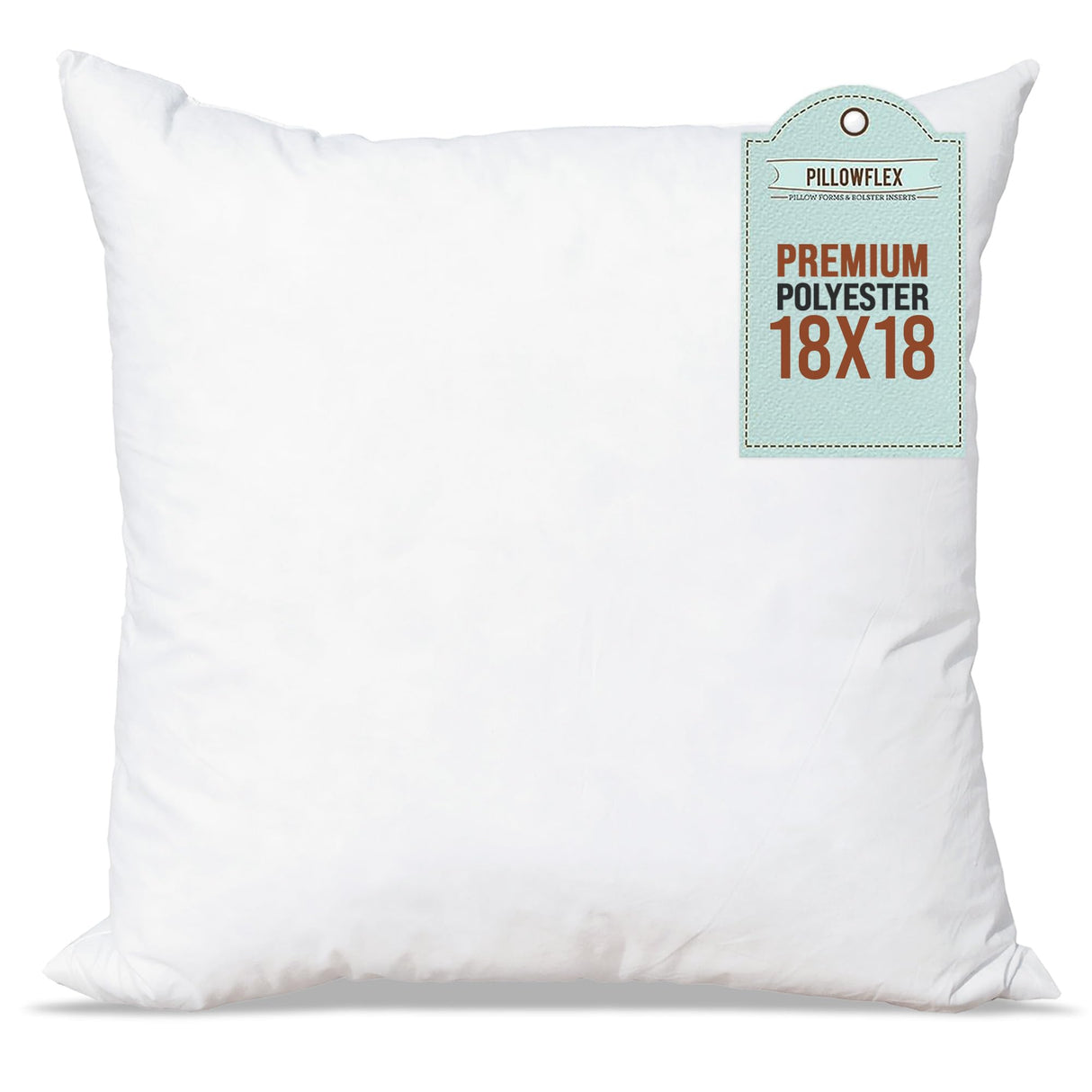 Premium Polyester Pillow Insert - 18x18 Pillow Form - Machine Washable