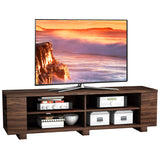 Wood TV Television Stands, Large, Walnut