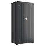 Outdoor Storage Cabinet 68" H Metal Vertical Shed