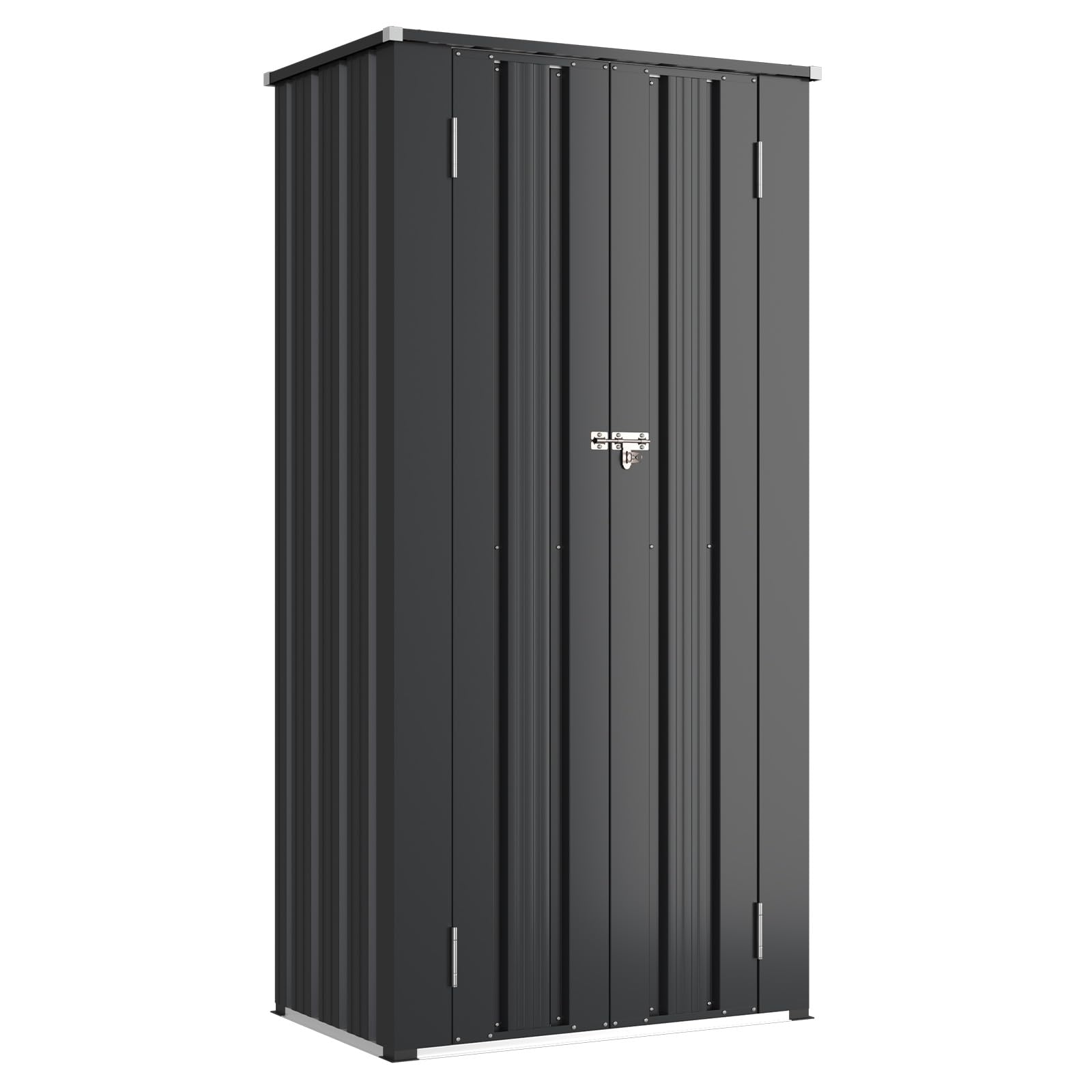 Outdoor Storage Cabinet 68" H Metal Vertical Shed