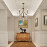 Lighting 5 Lt Antique Brass Chandelier