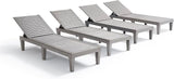 Patio Chairs - Waterproof Outdoor Chaise Lounge Chair, Set of 2 Adjustable Lawn Chairs