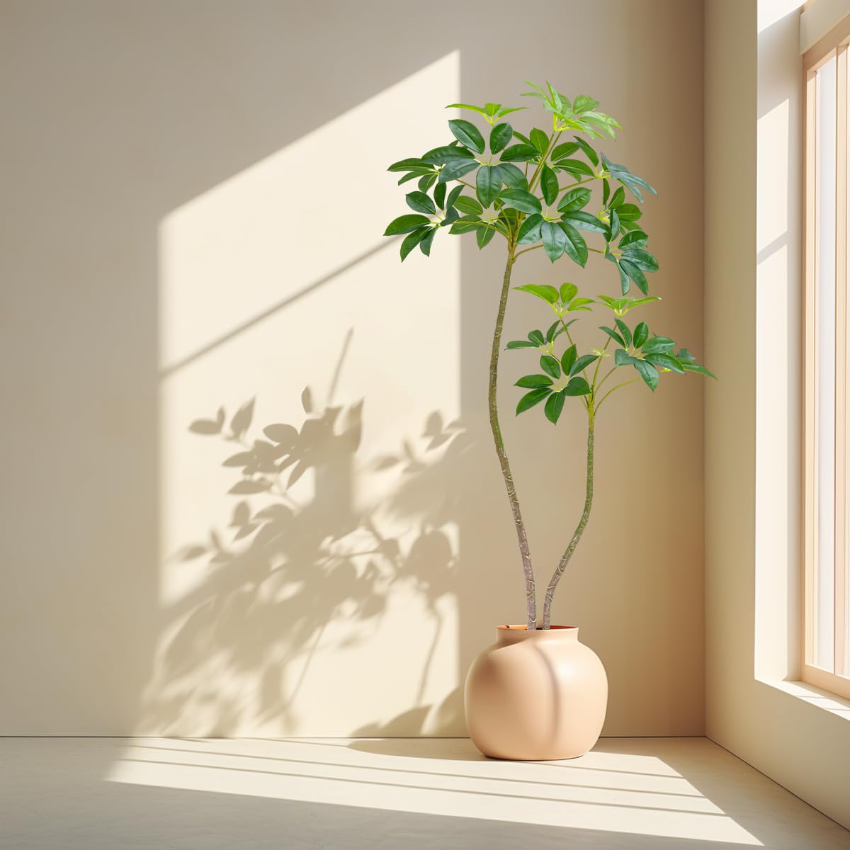 Artificial Umbrella Tree,6ft Tall Fake Plants Artificial Plants for Indoor