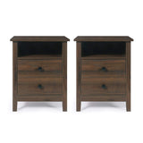 Nightstands - Set of 2 Wooden Night Stands