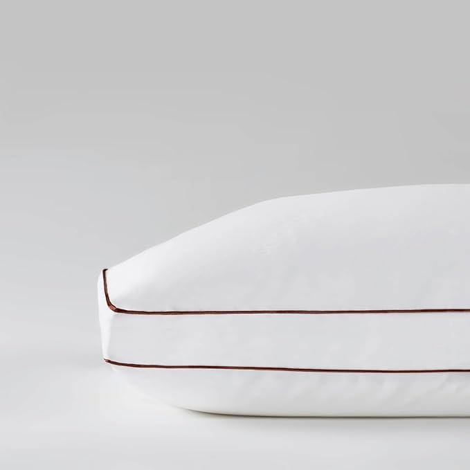 Latex Pillow - High Loft (6" - 7”) - Hypoallergenic Pillow with Shredded Latex Core