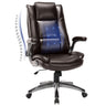 Leather Executive Office Chair - High Back Ergonomic Desk Chair with Flip-Up Arms