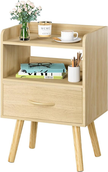 Night Stand with Drawer, Modern Nightstand, Bedside Tables