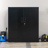 Metal Storage Cabinets with Shelves and Doors, Steel Locking Storage Cabinet