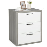 3 Drawer Dresser, 26" Tall Wood Drawer Chest Dresser Cabinet