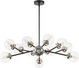 12-Light Sputnik Chandelier, Modern Pendant Light Fixture with 4.7"