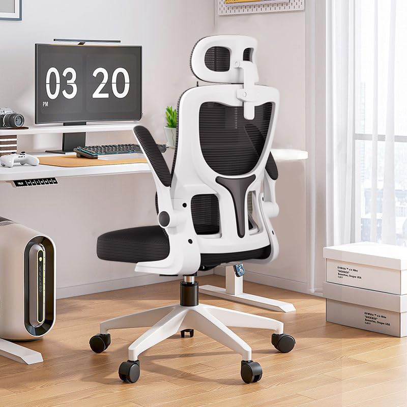 Ergonomic Mesh Office Chair Computer Desk Chair with FILP up Armrest Gaming Chair