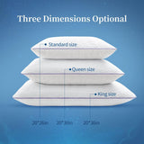 Memory Foam Pillows Queen Size Set of 2 Adjustable Cool Pillow for Side Back Stomach