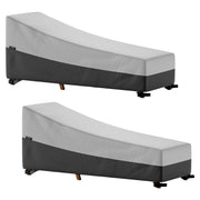 2 Pcs 84L x 32W x 32H Inch Heavy Duty 420D Waterproof Chaise Lounge Chair Covers