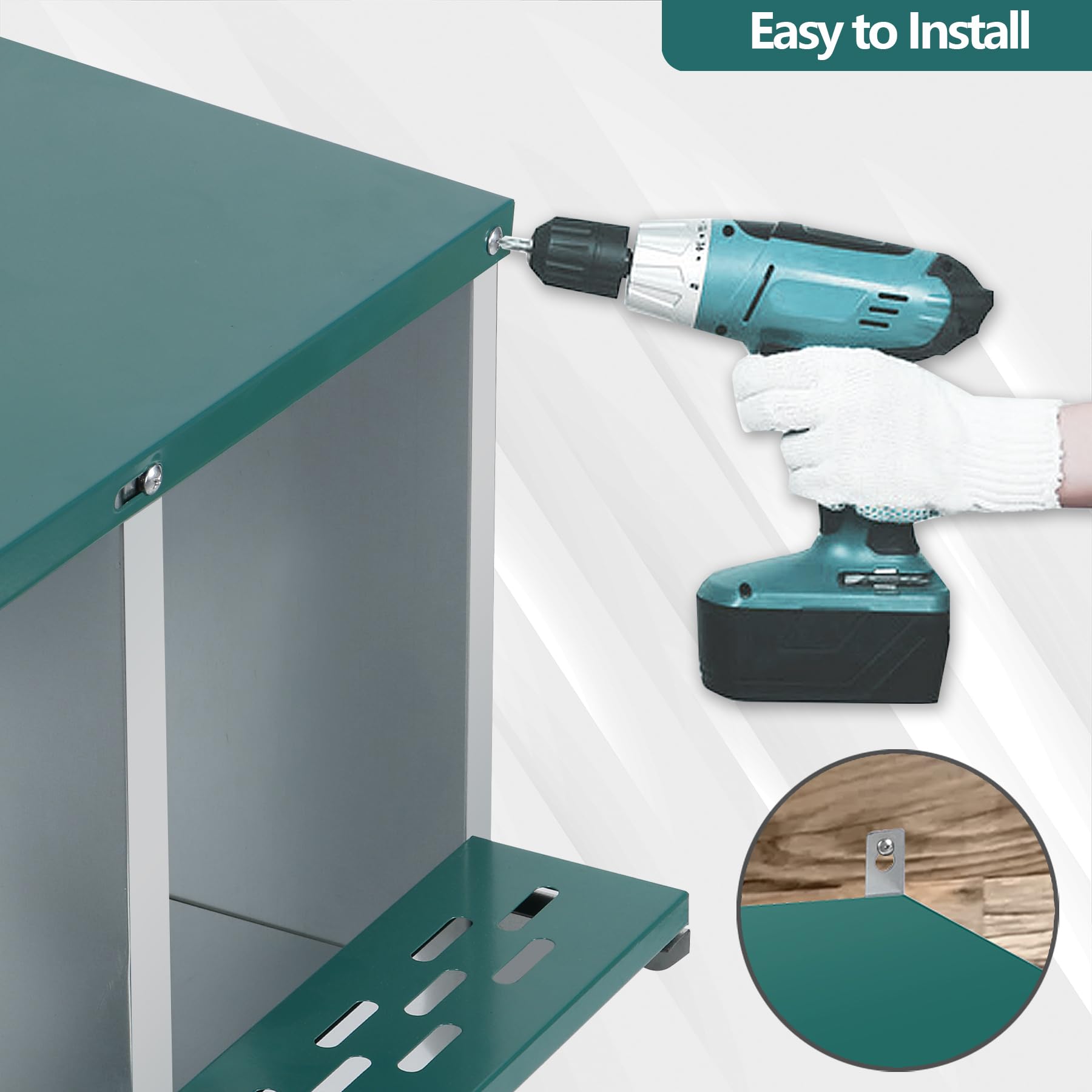 Chicken Nesting Box, 10 Compartment Nesting Box, 10 Room Metal Nesting Boxes