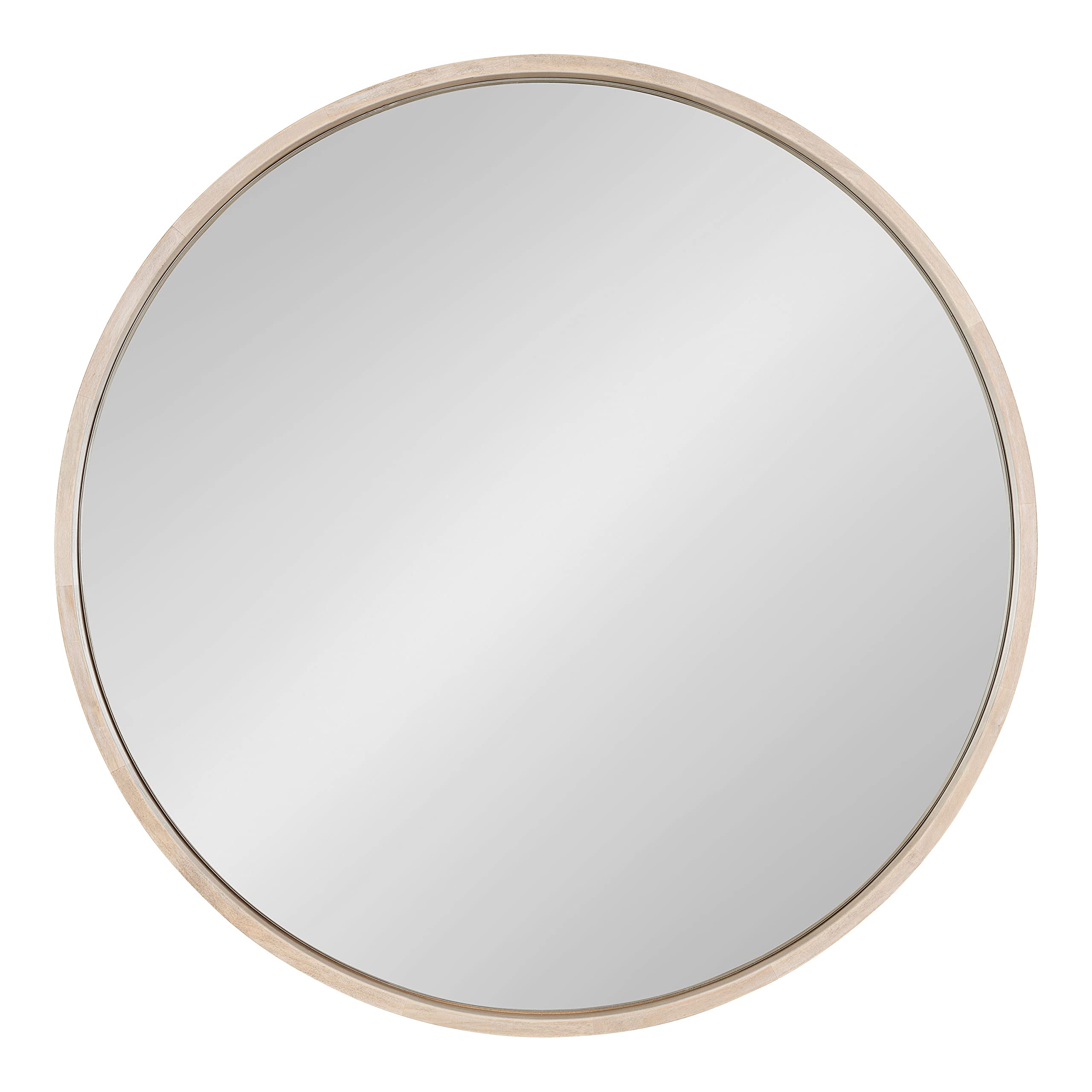 Round Wall Mirror,  Diameter, White, Decorative Circle Mirror