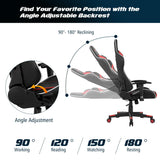 Gaming Desk & Chair Combo Set - Ergonomic Racing Style with Lumbar Support