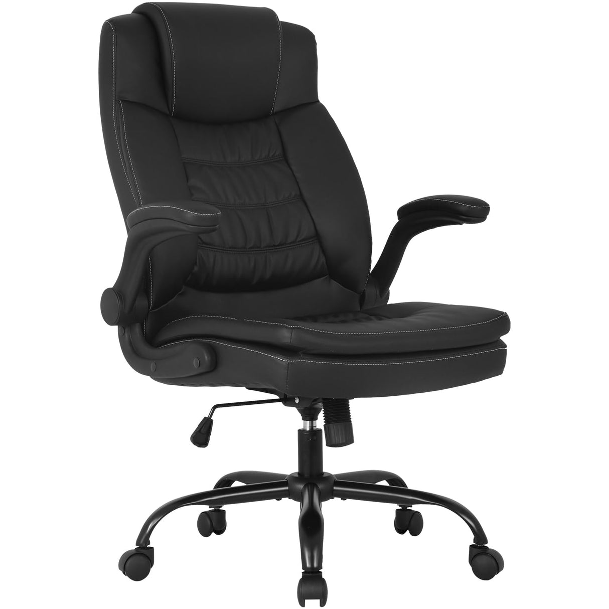 Ergonomic Office Chair PU Leather High Back Desk Chair Swivel Design Ideal Computer