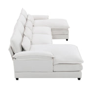 109.8“ Sectional Sofa Cloud Couch for Living Room, Modern Chenille Large Overstuffed U