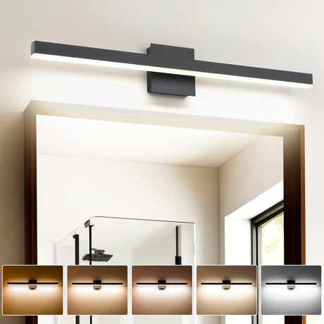 Modern Bathroom Vanity Light Fixtures 22W Dimmable 5CCT LED Vanity Light Bar Over