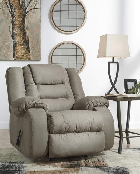 McCade Contemporary Manual Pull Tab Rocker Recliner, Gray