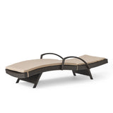 Christopher Knight Home Salem Outdoor Wicker Adjustable Chaise Lounge with Arms