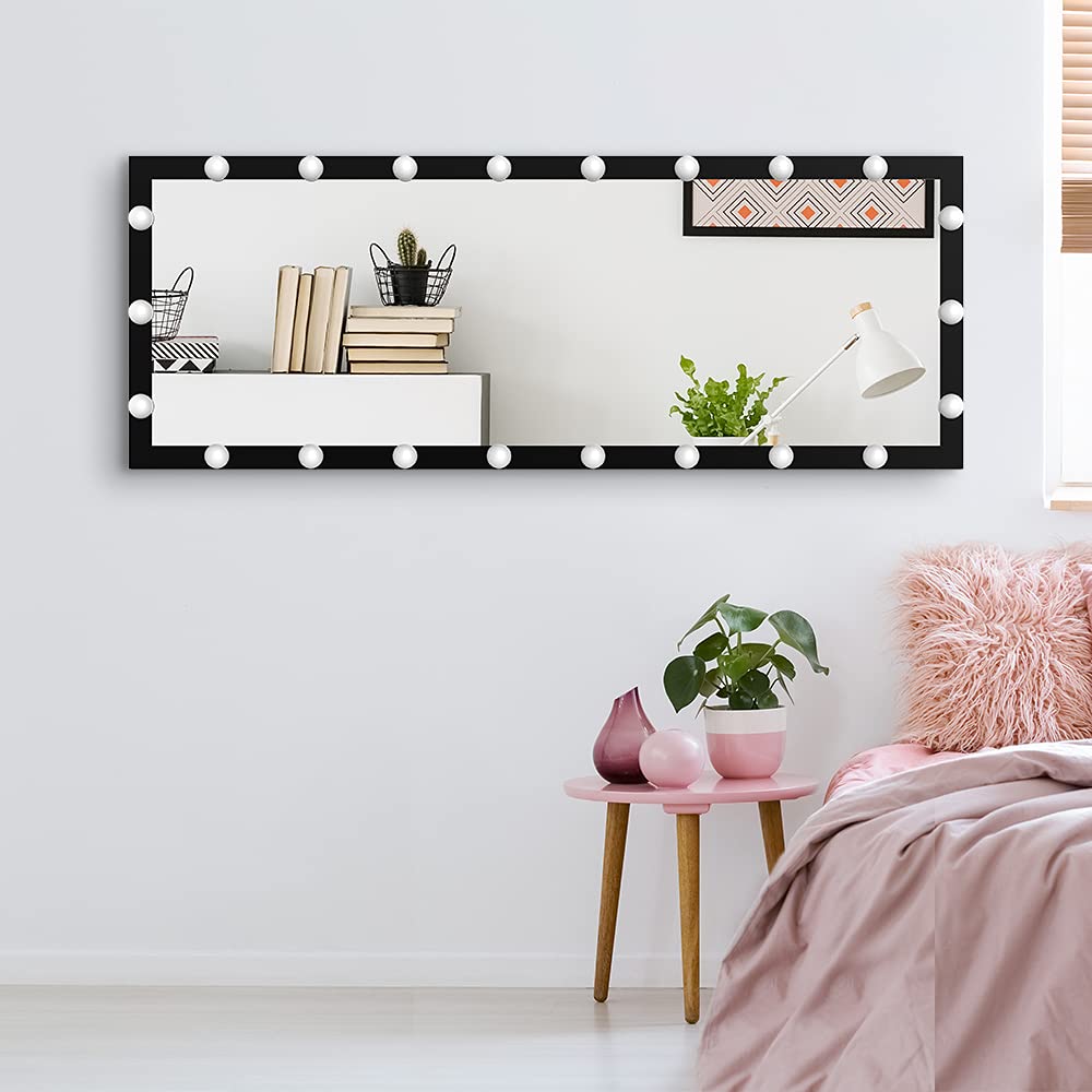 65" x 24" LED Full Length Mirror with Lights and Stand